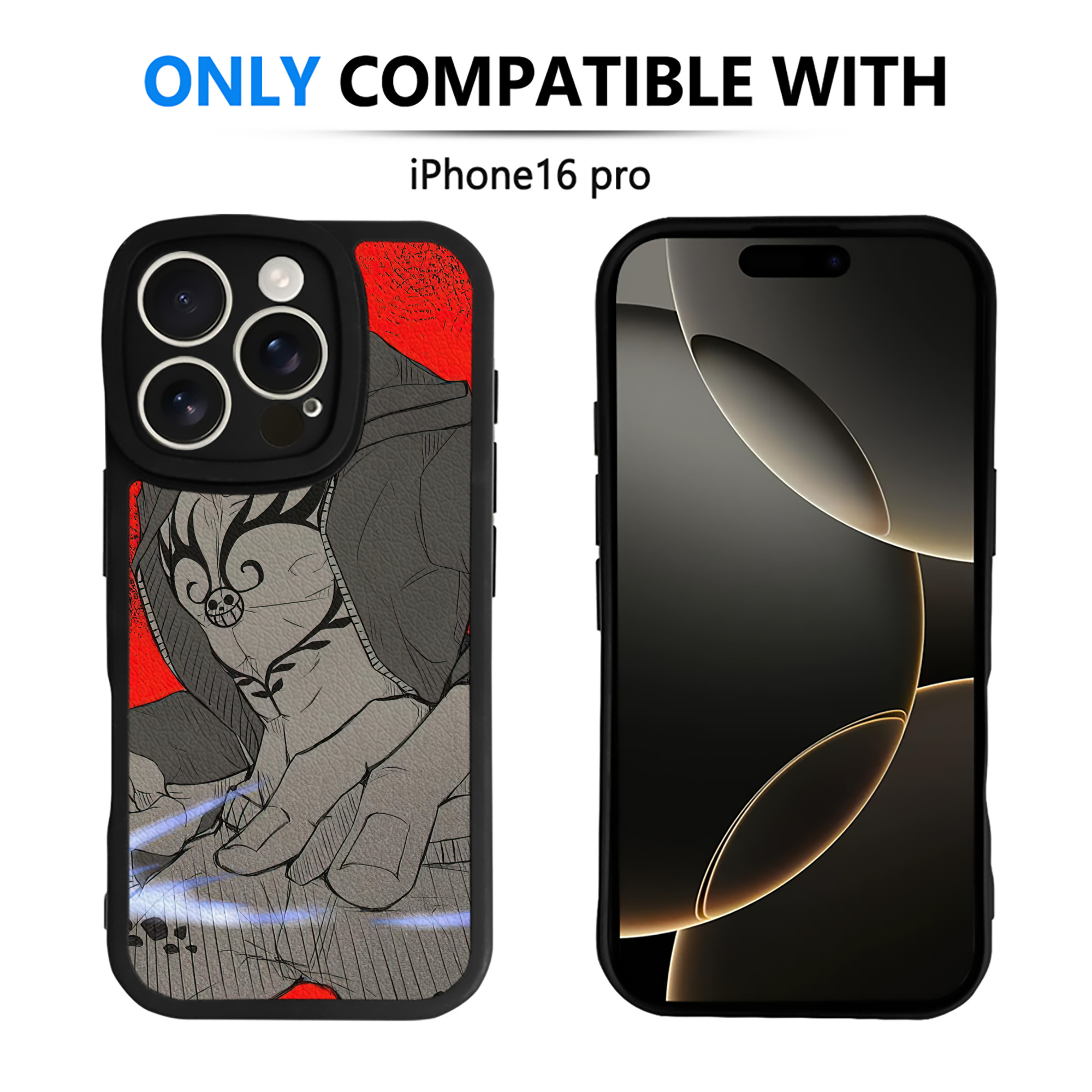 （画像用） ワンピース ONE PIECE 【iPhone 16シリーズ対応】シリコンスマホケース（レザー調） 材質：シリコン